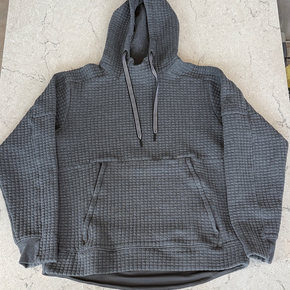 adidas Dark Gray Textured Hoodie